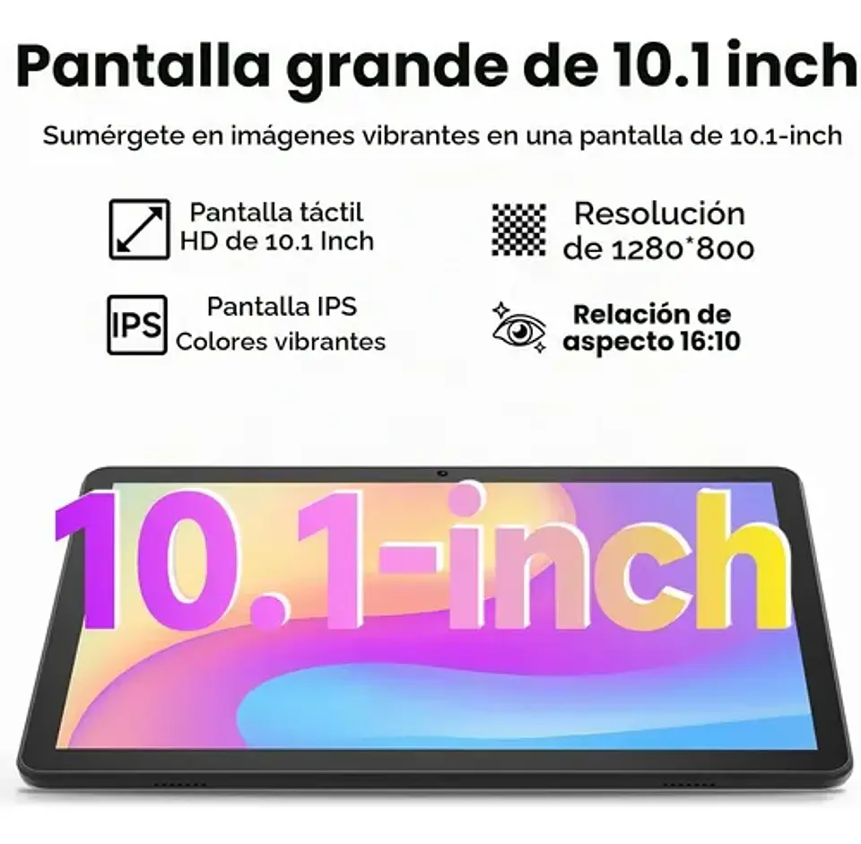 Tablet Android 16 10.1  16gb Ram 128gb, Batería 6000mah 4