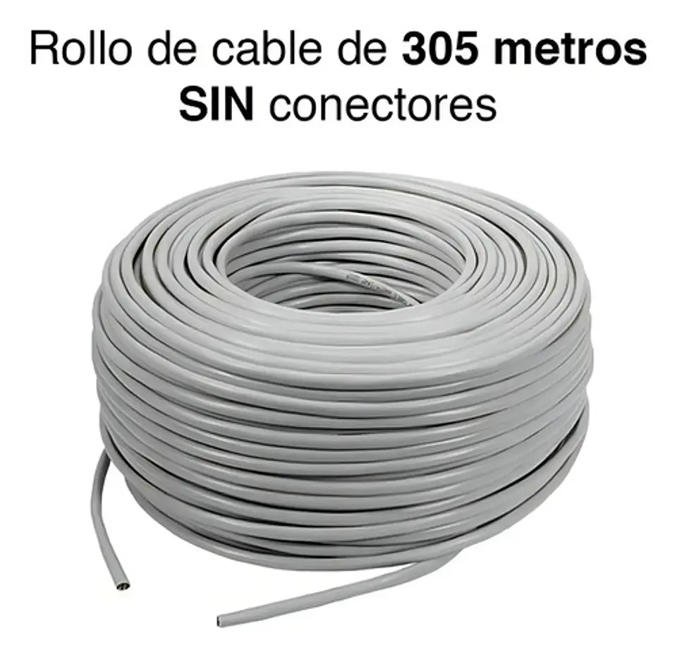 Cable Utp Red Cat-5e Indoor Ulink 305 Metros 24 Awg 4