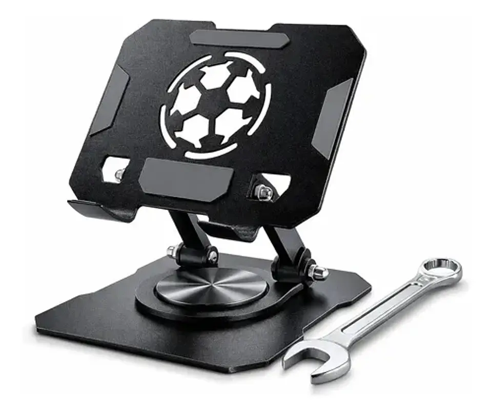 Soporte Tablet Metálico Plegable Ajustable Giratorio 360° 3