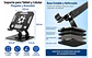 Soporte Tablet Metálico Plegable Ajustable Giratorio 360° - Miniatura 4