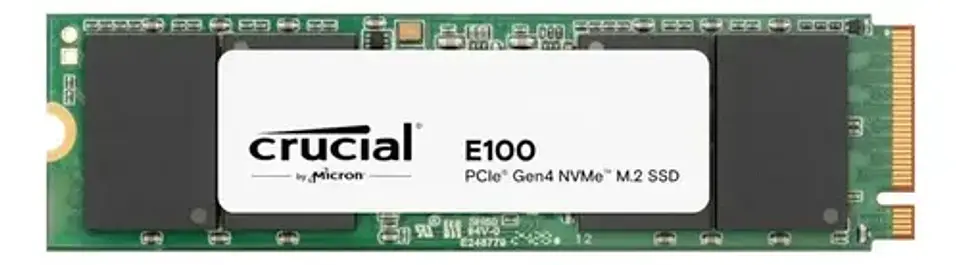 Unidad De Estado Solido Ssd M.2 1tb Crucial E100 Nvme Pcie 4.0 4500/5000 Ct1000e100ssd8 Negro 2