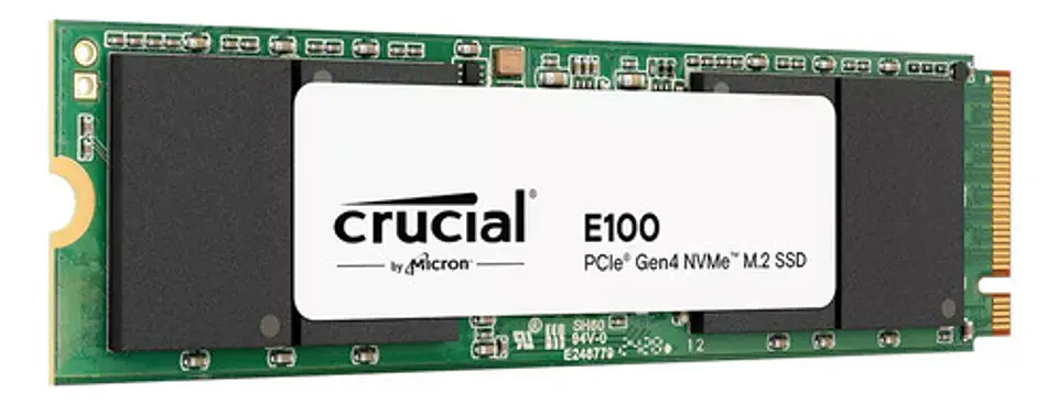 Unidad De Estado Solido Ssd M.2 1tb Crucial E100 Nvme Pcie 4.0 4500/5000 Ct1000e100ssd8 Negro 3