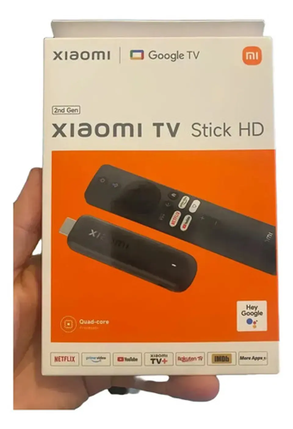 Xiaomi Tv Stick 2k Con Google Tv Wifi Bt Negro De Voz 3