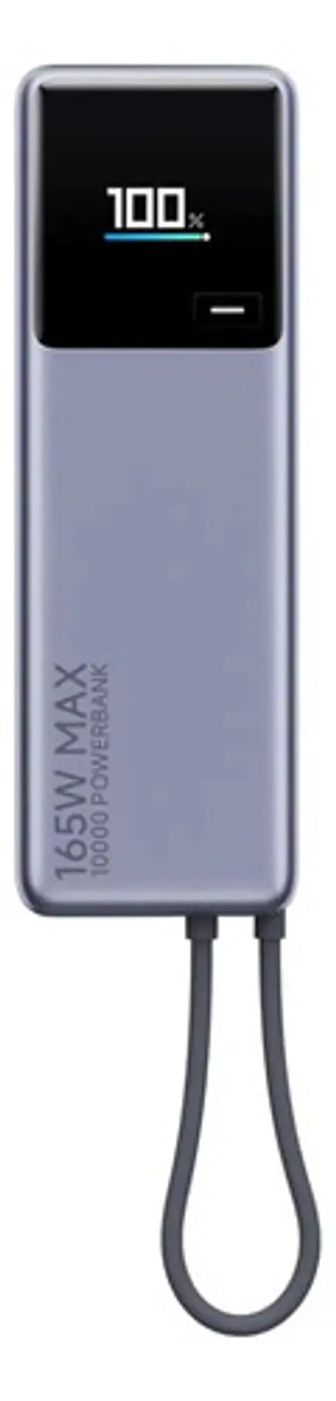 Xiaomi 165w Power Bank 10000mah Super Fast Charger Con Cable Compatiblecon Macbook Y Más Plateado