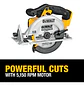 Sierra Circular Eléctrica Inalámbrica Dewalt Dcs391b 165mm A - Miniatura 3