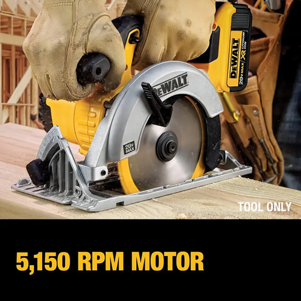 Sierra Circular Eléctrica Inalámbrica Dewalt Dcs391b 165mm A 6