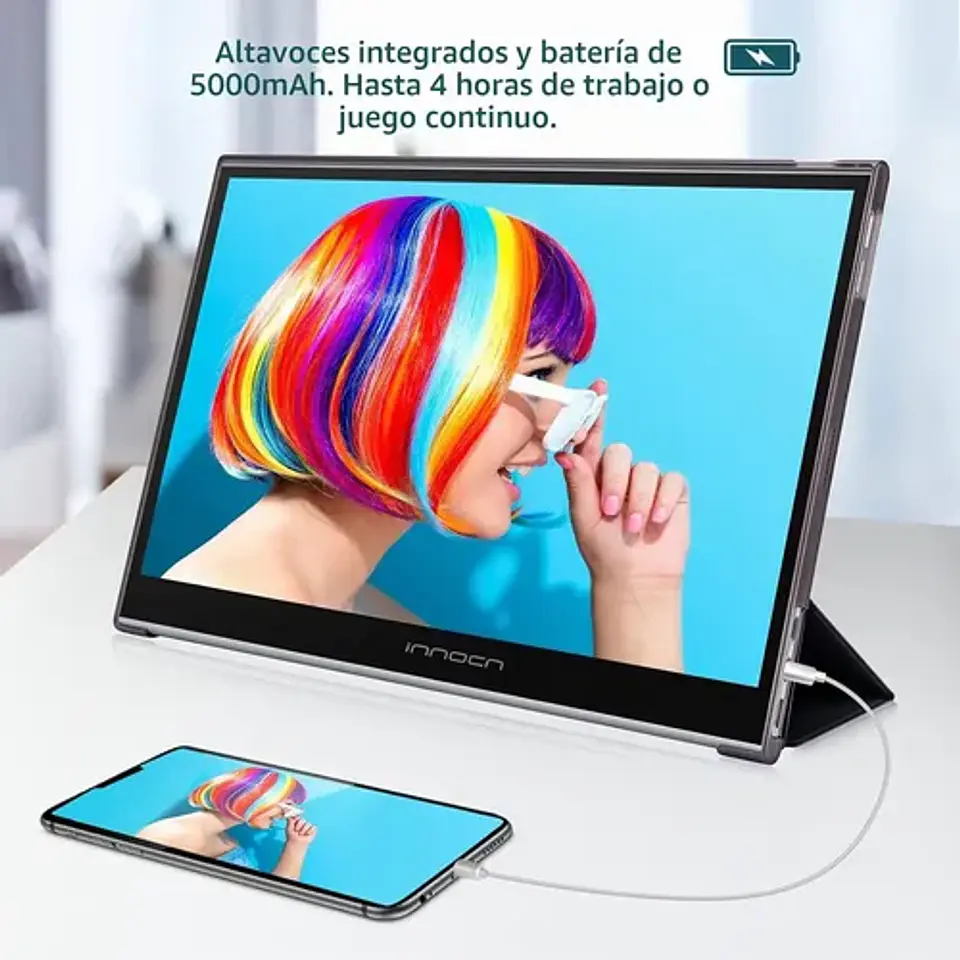 Monitor Portátil Táctil Innocn 15.6  Fhd Usb-c Hdmi 3