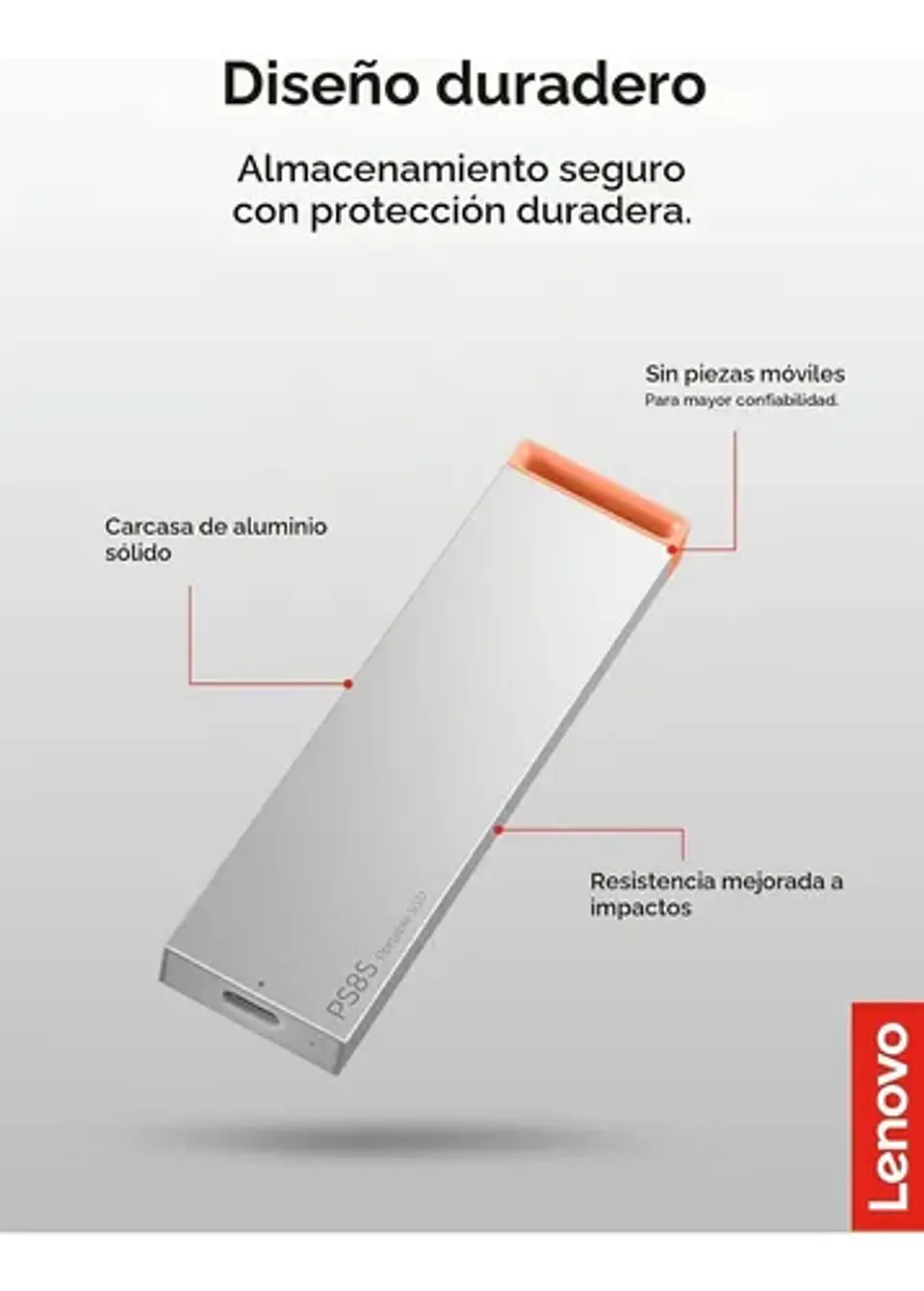 Ssd Externo Lenovo Ps8s 2tb Usb-c 3.2 Gen 2 4