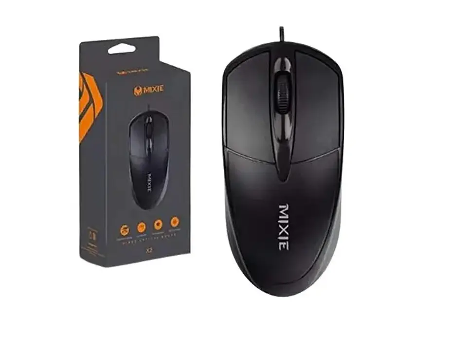 Mouse Óptico Mixie X2 de 1000 DPI con Cable, para Chrome OS y Windows 4