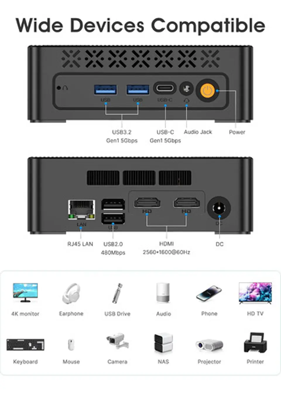 Mini Pc Origimagic Intel Core I3-5005u 8gb 512gb Ssd 2