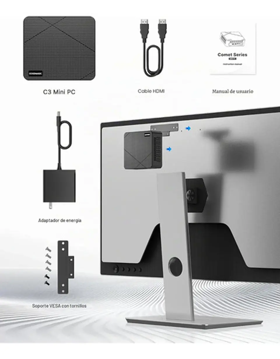Mini Pc Origimagic Intel Core I3-5005u 8gb 512gb Ssd 10