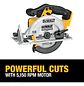 Sierra circular eléctrica inalámbrica DeWalt DCS391B 165mm amarillo/negro - Miniatura 3