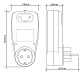 Medidor De Consumo Eléctrico Digital 16a 3680w Watt Kwh - Miniatura 4