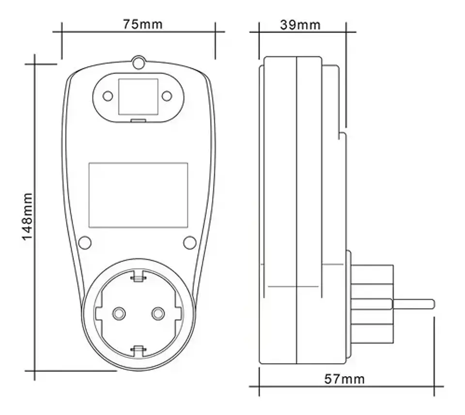 Medidor De Consumo Eléctrico Digital 16a 3680w Watt Kwh 4