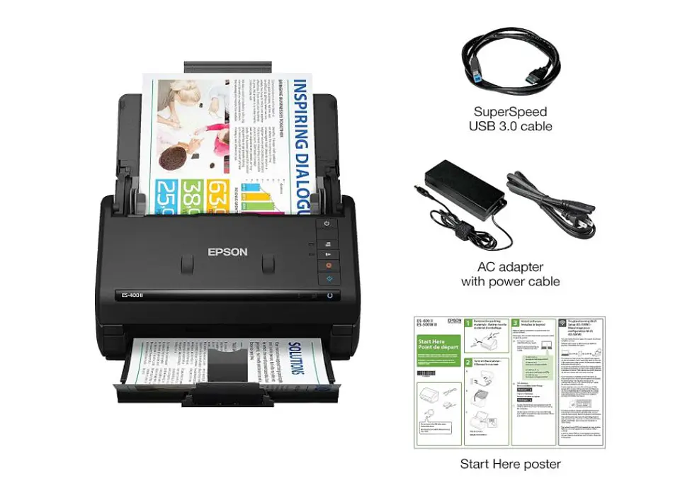 Escáner Dúplex Workforce Epson Es-400 Ii Usb Con Adf 2