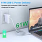 Cargador Para Macbook Apple 61w Usb-c Carga Rápida 20.3v 3.0 - Miniatura 2