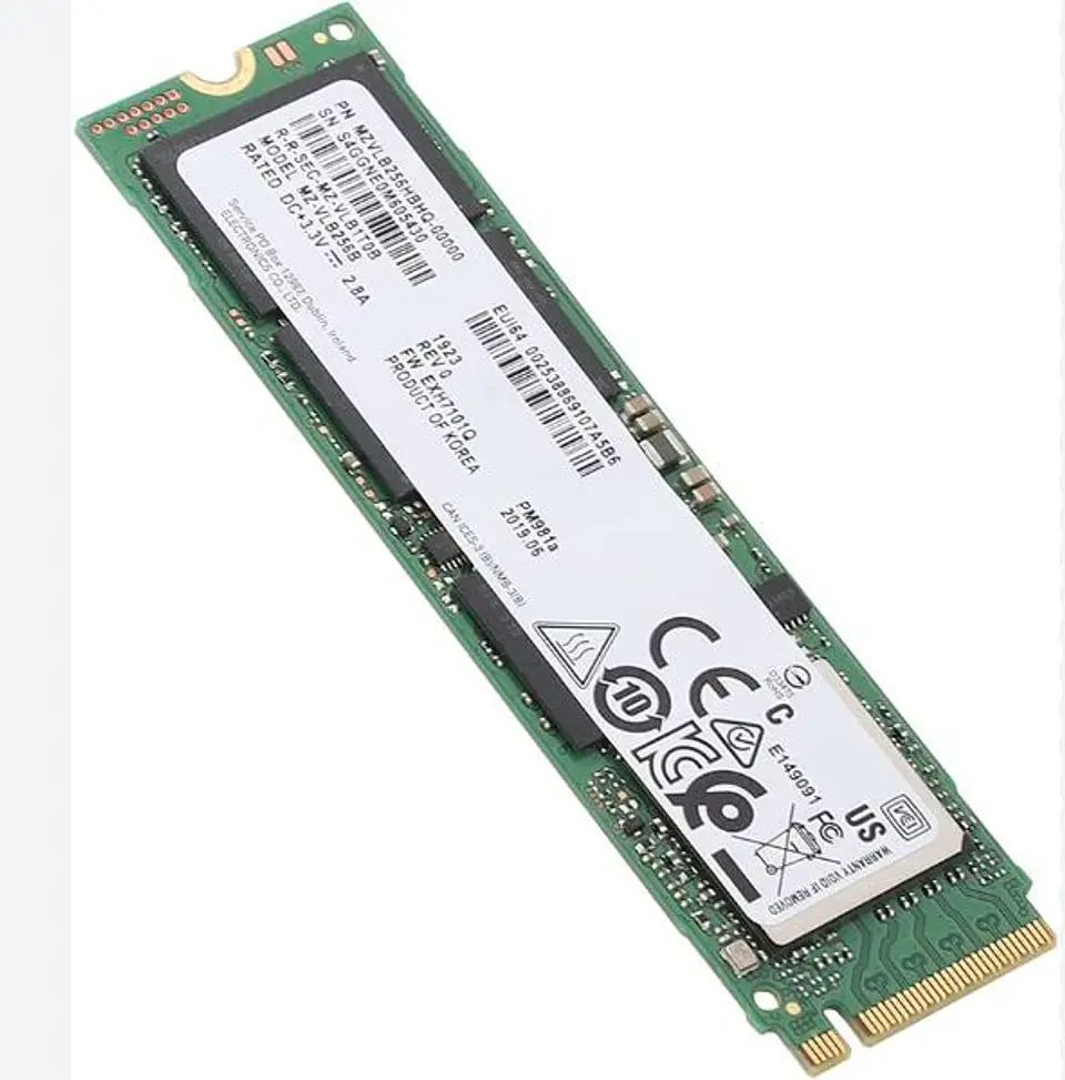 Ssd Samsung Pm981a 256gb M.2 Nvme Pcie 3.0 X4 2280 Oem 1