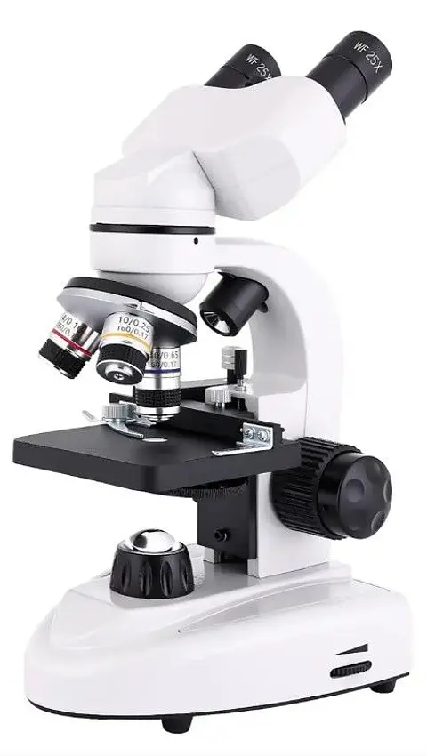 Microscopio Binocular 40x-2500x Led Dual Wf10x Y Wf25x
