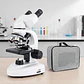 Microscopio Binocular 40x-2500x Led Dual Wf10x Y Wf25x - Miniatura 2