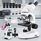 Microscopio Binocular 40x-2500x Led Dual Wf10x Y Wf25x - Miniatura 4