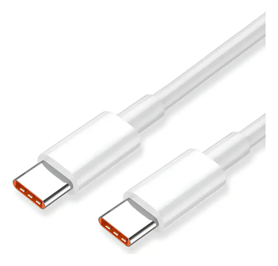 Cable Carga Rapida Xiaomi 6a Tipo-c A Tipo-c Color Blanco 1