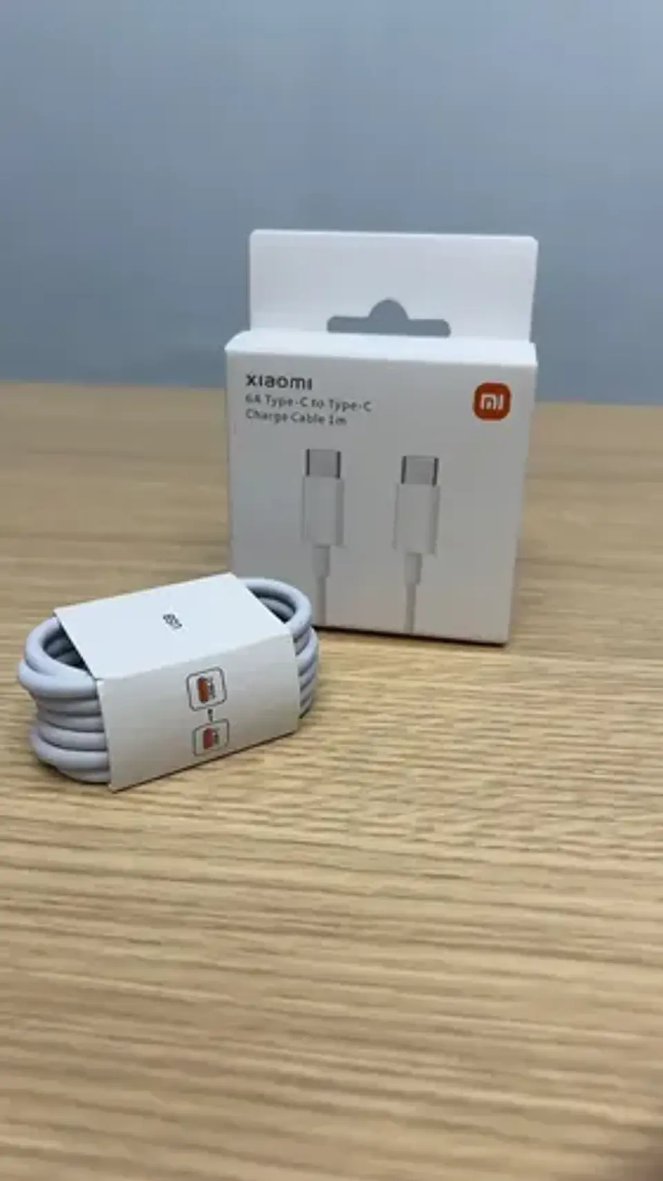 Cable Carga Rapida Xiaomi 6a Tipo-c A Tipo-c Color Blanco 3