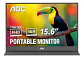 Monitor Aoc Con Pantalla De 15.6  60hz Y Resolución Full Hd Negro - Miniatura 6