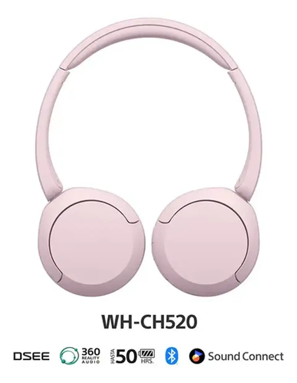 Audífonos Inalámbricos Wh-ch520 Rosado 2