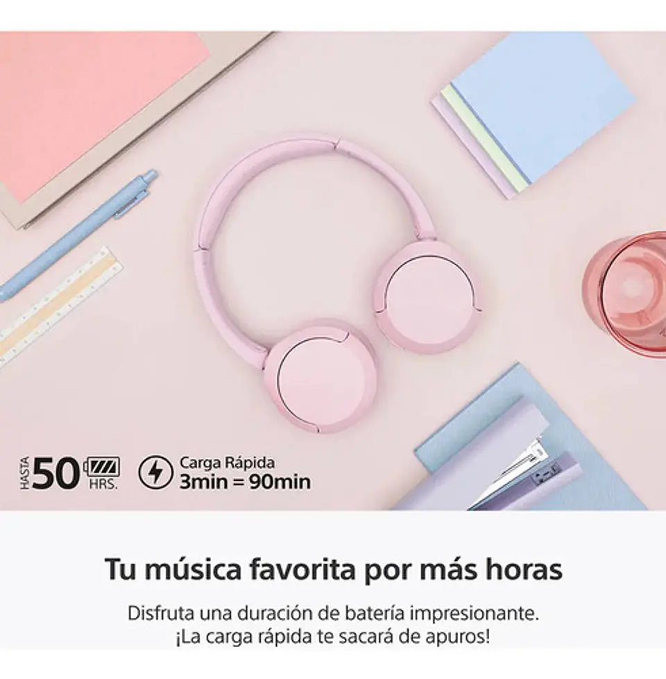Audífonos Inalámbricos Wh-ch520 Rosado 4