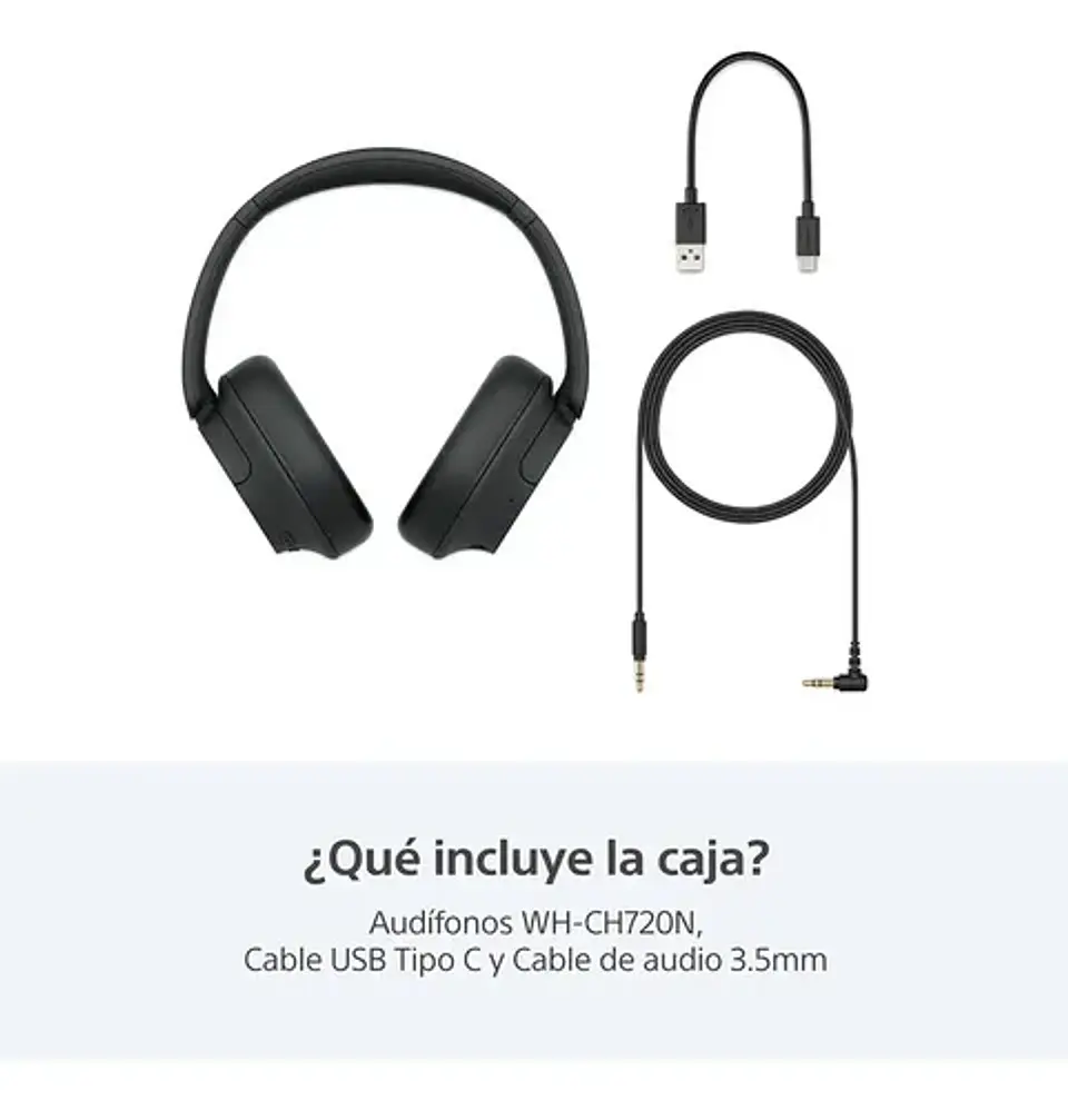 Audífonos Inalámbricos Con Noise Cancelling Wh-ch720n Negro 5