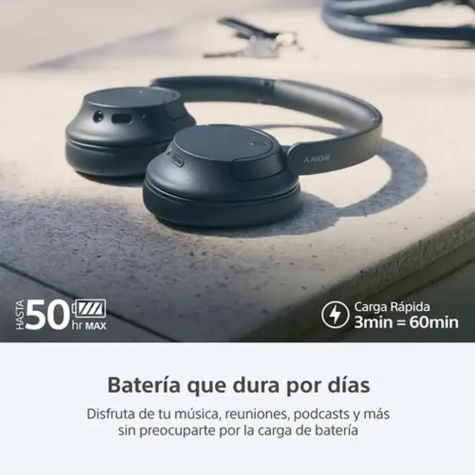 Audífonos Inalámbricos Con Noise Cancelling Wh-ch720n Negro 6