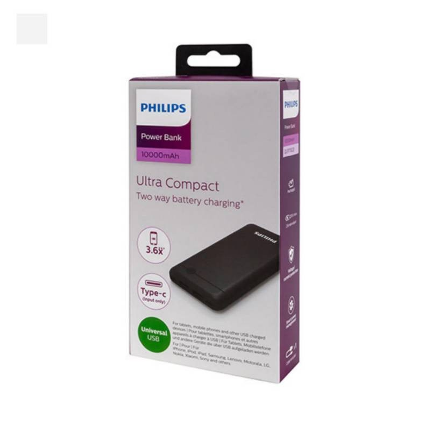 Bateria Portatil Powerbank 10.000 Philips DLP1710CB 2