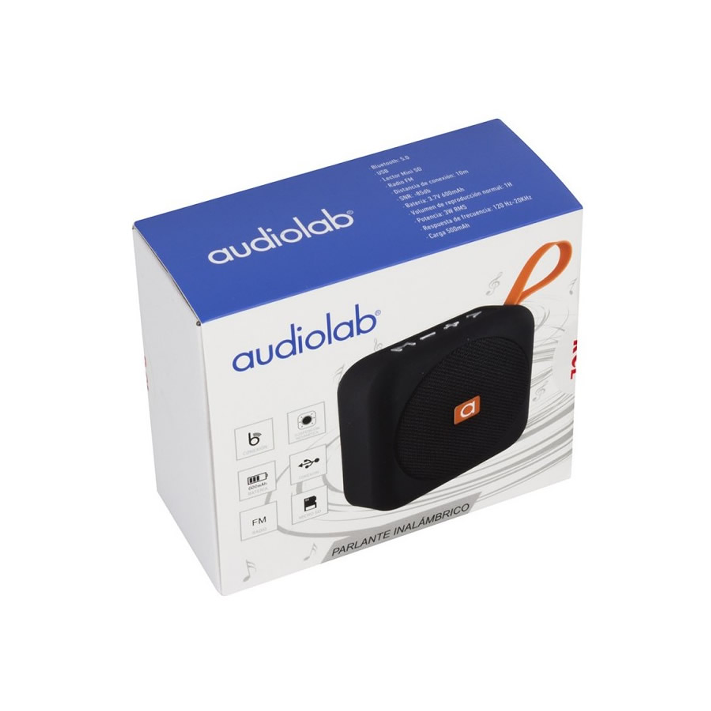 Parlante Recargable Audiolab BT 031 Negro 2
