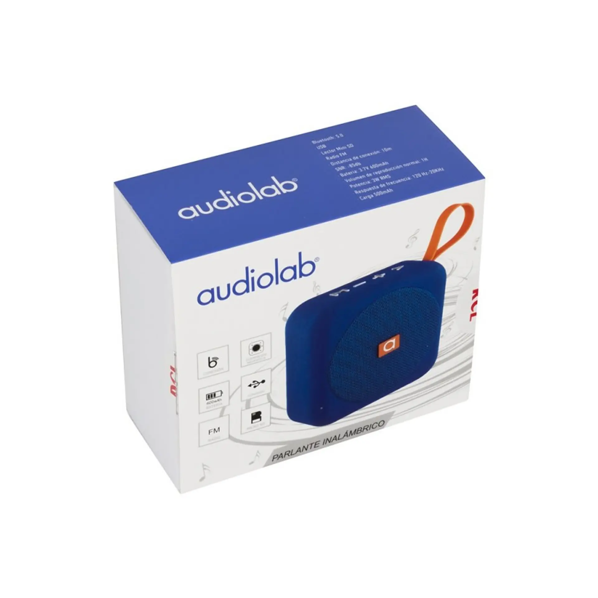 Parlante Recargable Audiolab 031 Azul 2
