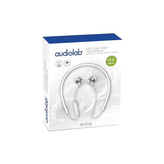 Audifonos Sport Bluetooth Audiolab Blanco