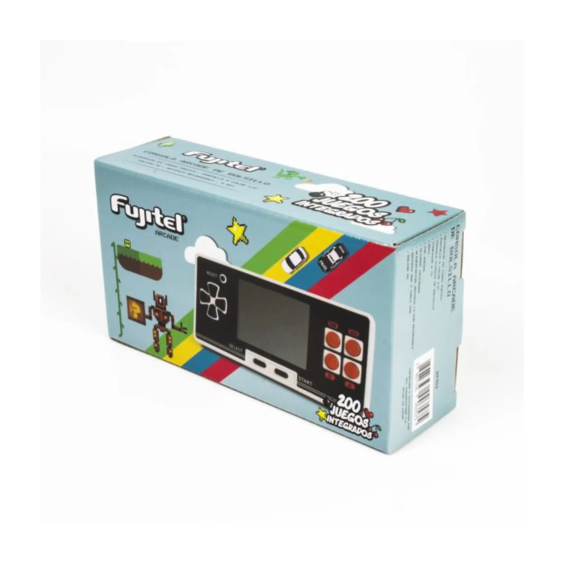 Consola Arcade Bolsillo 8 Bits 200 Juegos Fujitel 2