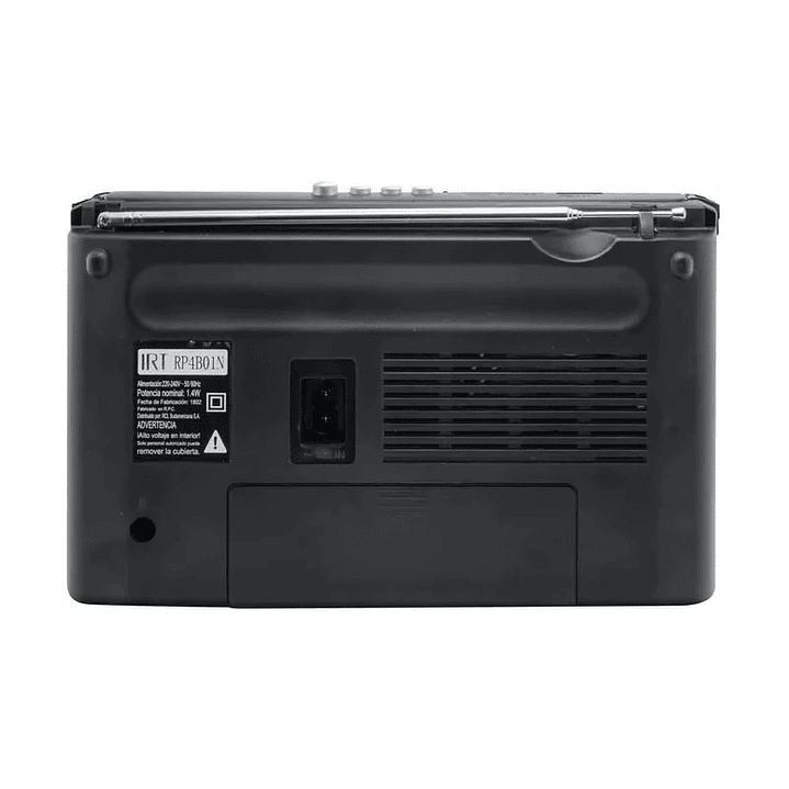 Radio Portatil IRT Fm/am/tv/sw 4 bandas negra 4