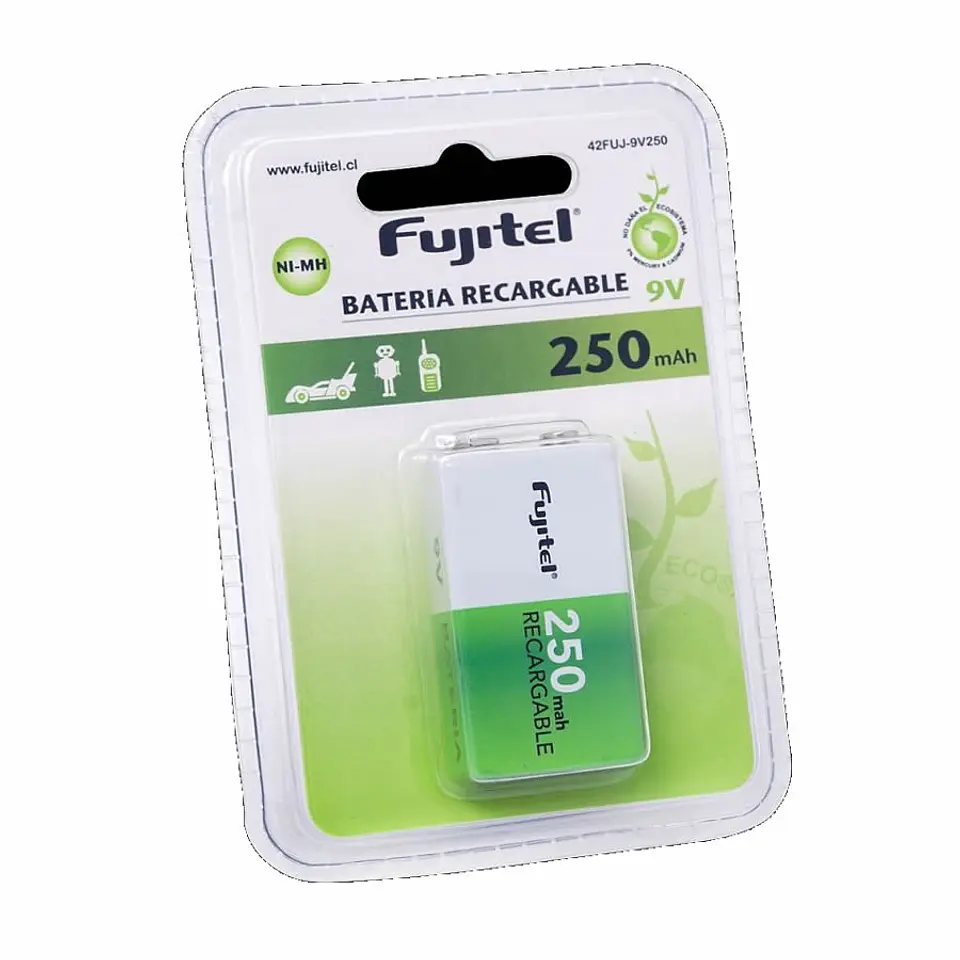 Bateria Recargable 9v 250 Mah Fujitel 1