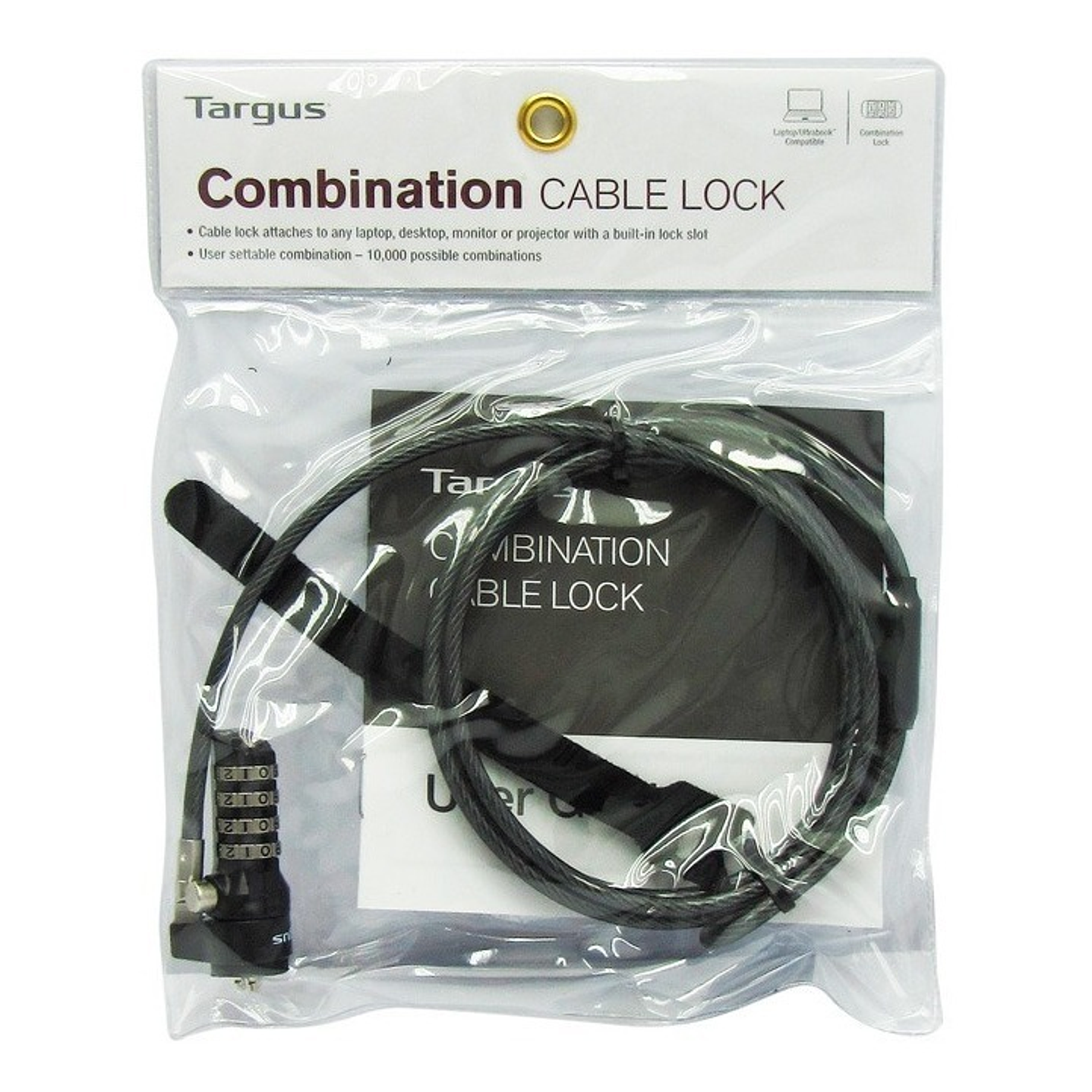Cable Piola Seguridad Targus Defcon® T-Lock Combo 6