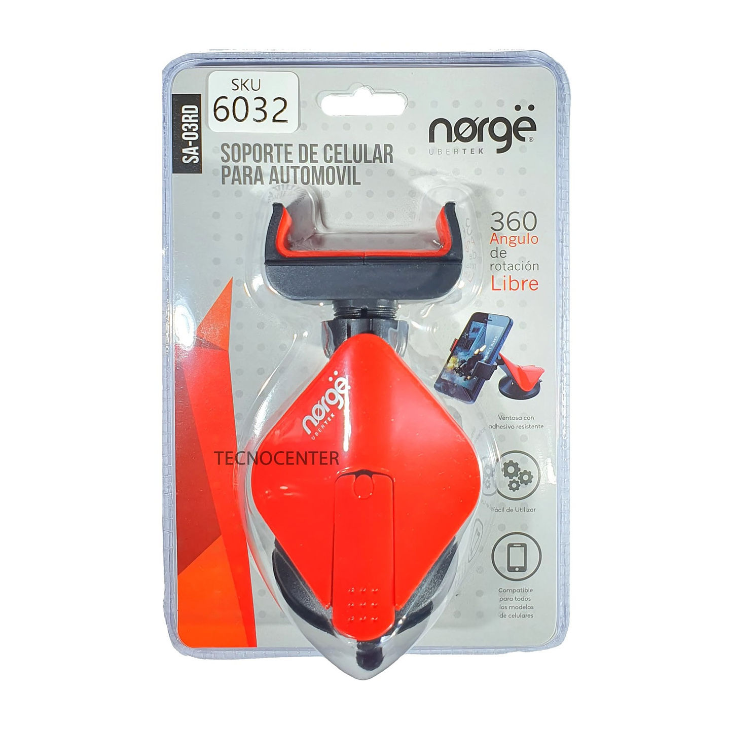 Soporte Celular Norge Ventosa Tipo Pinza 2