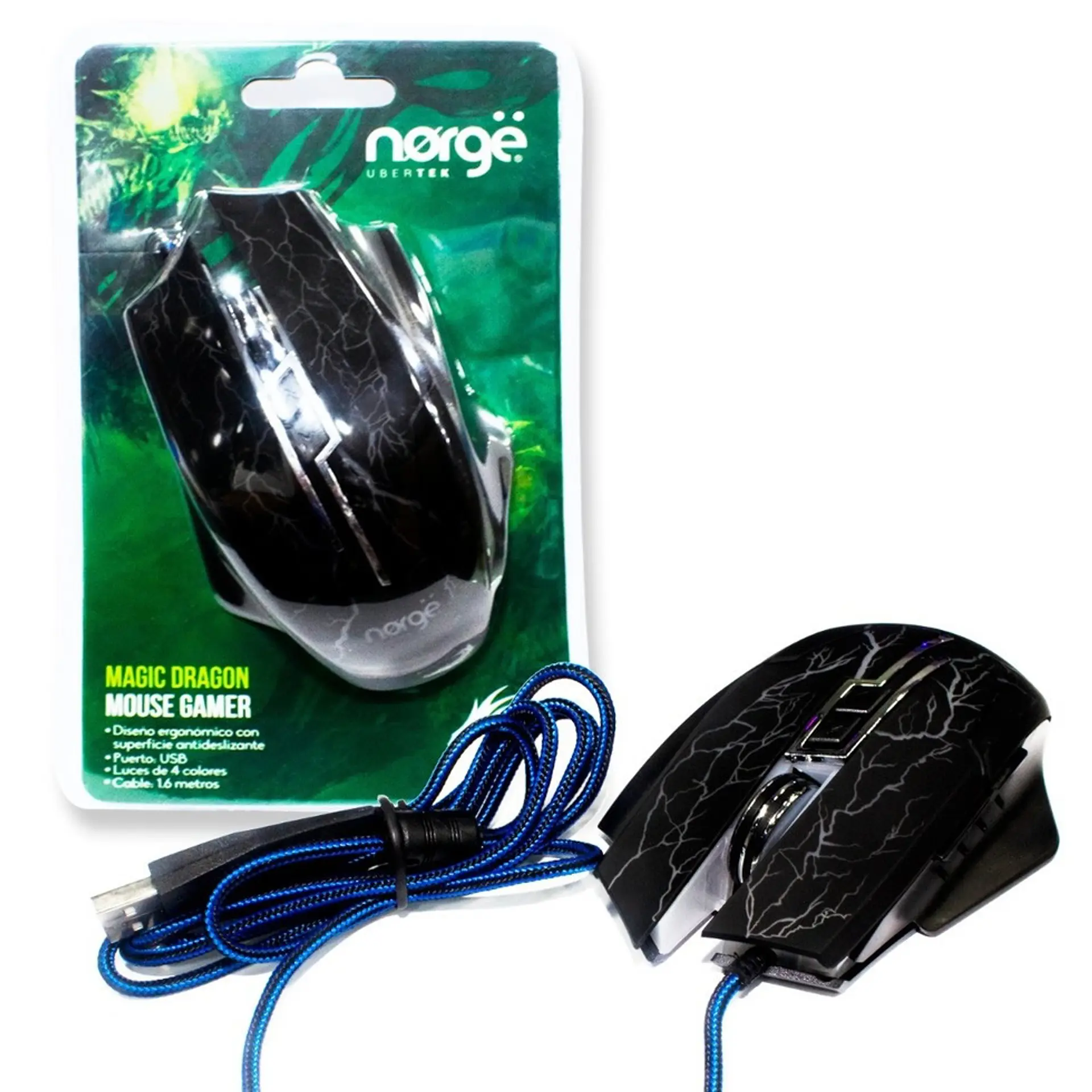 Mouse Gamer Norge 7 Botones magic Dragon 1