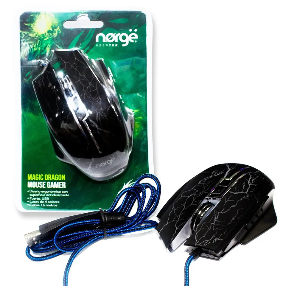 Mouse Gamer Norge 7 Botones magic Dragon 1