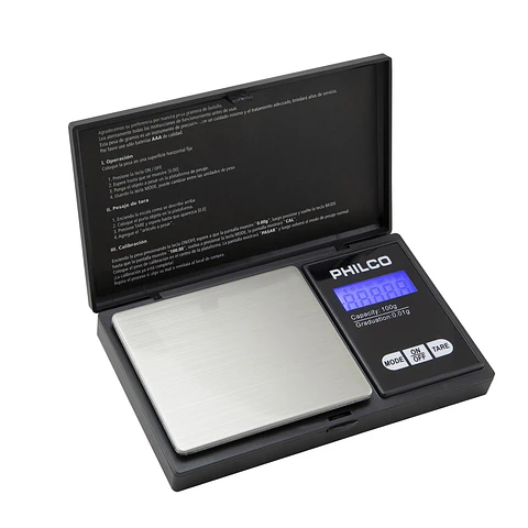 Mini Pesa Digital Gramera 0.01 a 100gr Philco