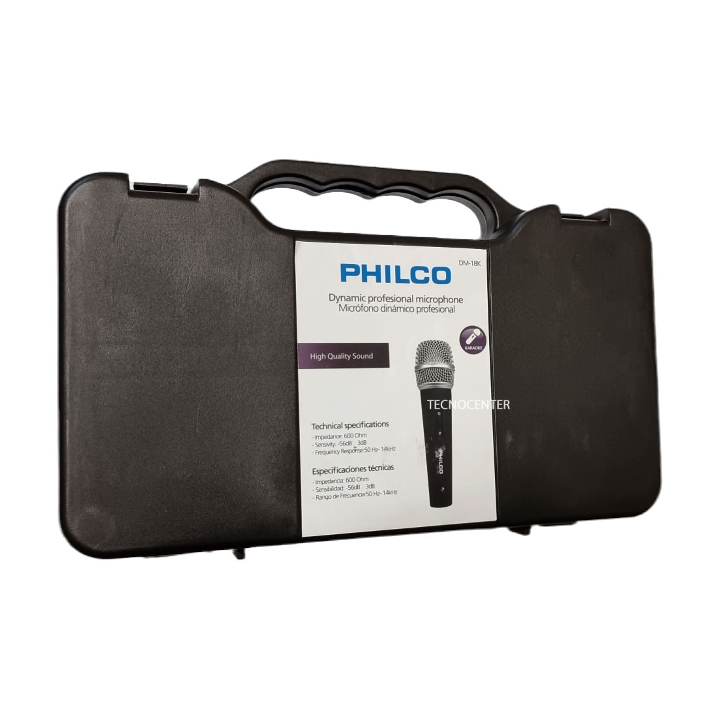 Microfono Dinamico Philco Con Estuche DM18K 2