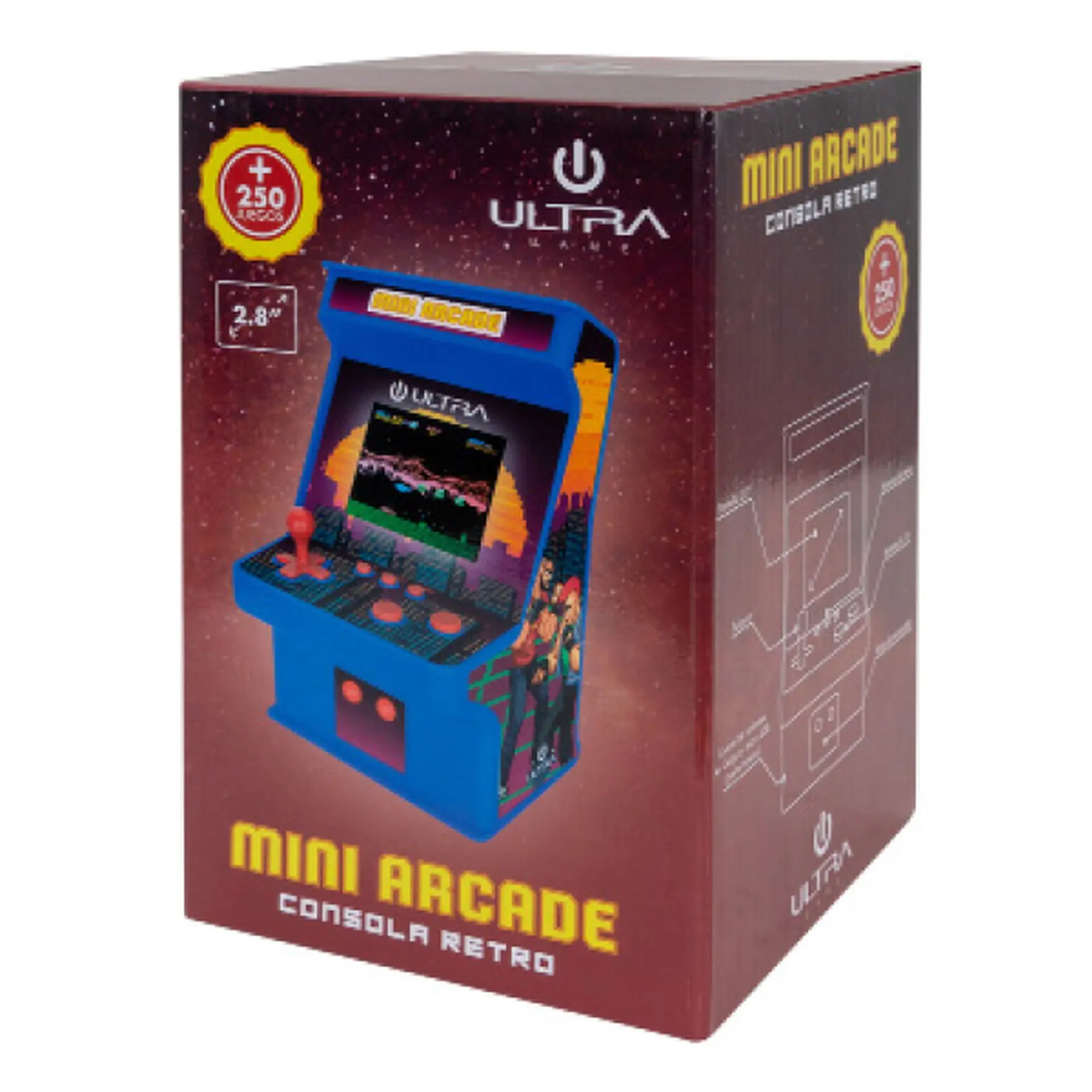 Consola Mini Arcade 250 Juegos Ultra 2