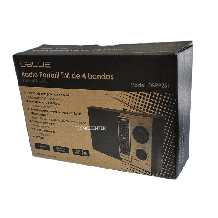 Radio Am Fm Sw1 Dblue 4 Bandas 220v DBRP251 2