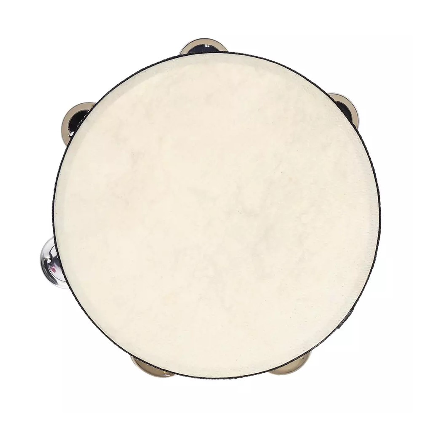 Pandero Madera Con Parche 8 Sonajas Metal 2