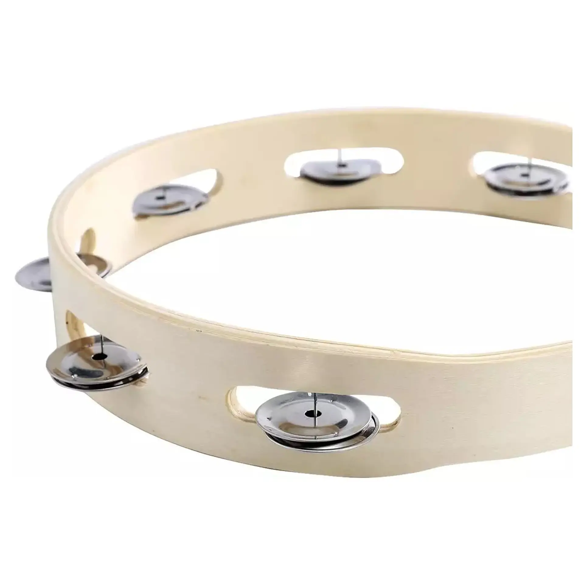 Pandero Madera 10 Pulgadas Sonajas Metal 2
