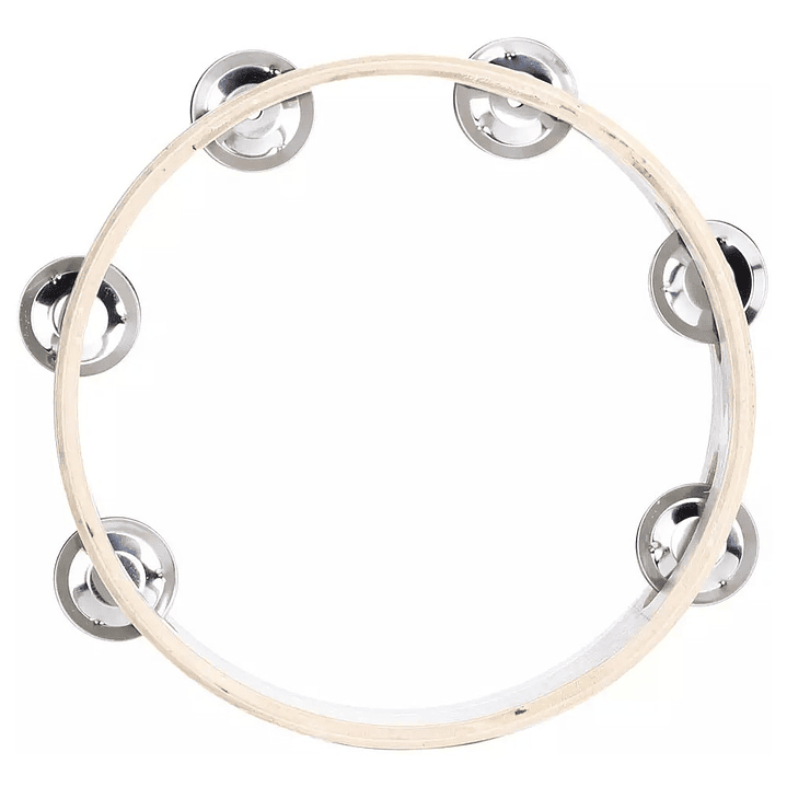 Pandero Madera 8 Pulgadas Sonajas Metal 3