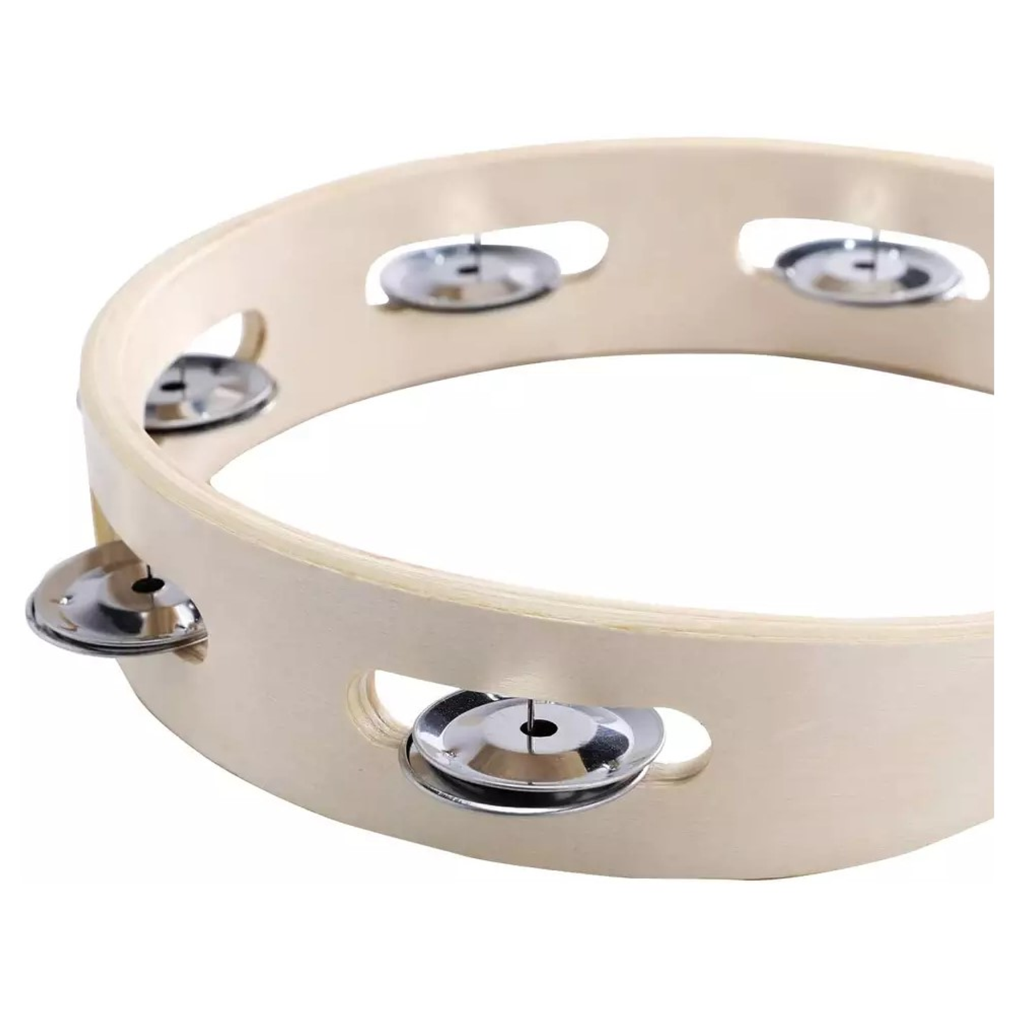 Pandero Madera 8 Pulgadas Sonajas Metal 5